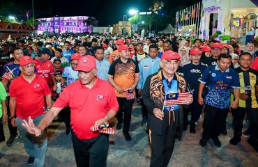 Program Joging Merdeka Sempena Sambutan Hari Kemerdekaan Ke-67 Bersama TYT Tun Seri Setia Dr. Haji Mohd Ali Bin Mohd Rustam di Banda Hilir, Melaka 1