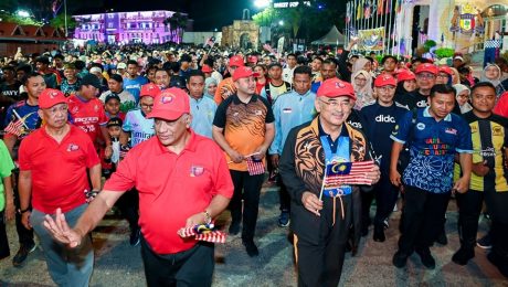 Program Joging Merdeka Sempena Sambutan Hari Kemerdekaan Ke-67 Bersama TYT Tun Seri Setia Dr. Haji Mohd Ali Bin Mohd Rustam di Banda Hilir, Melaka 1