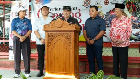 Yang di-Pertua Negeri Melaka hadir menyempurnakan Perasmian Penutup Pertandingan Gasing Antarabangsa Dunia Melayu Dunia Islam (DMDI) 2025